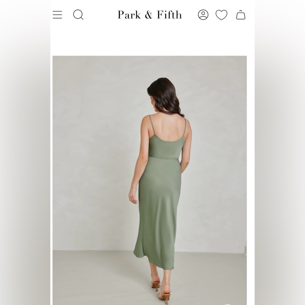 Park & Fifth Sage Green Dress - Picture 4 of 6